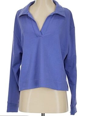 Athleta Periwinkle V-Neck Pullover
